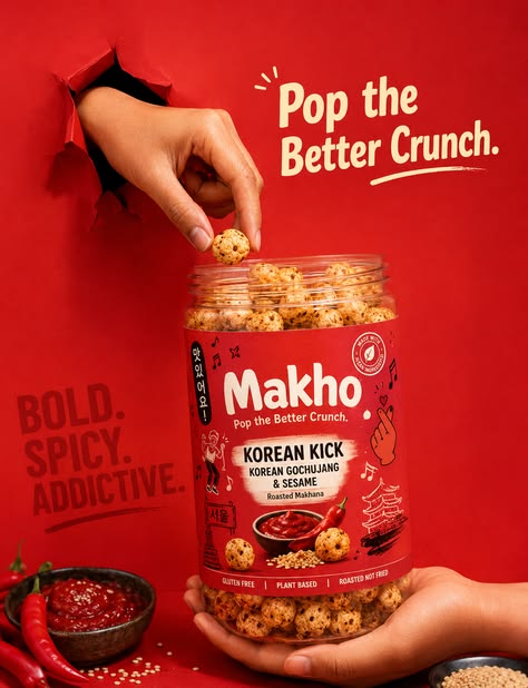 Makho Korean Kick Roasted Makhana