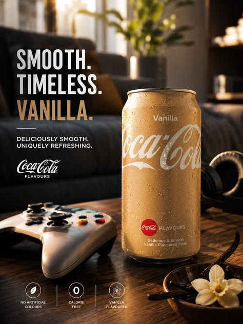 Coca-Cola Vanilla — Smooth. Timeless.