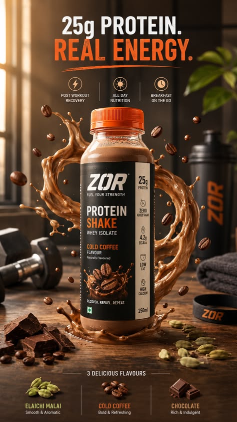 ZOR Protein Shake Cold Coffee